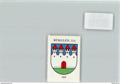 6463 Bürglen UR - Vignette Wappen Kaffee Hag ca 1920-1940 Bürglen, Uri... - 11100737