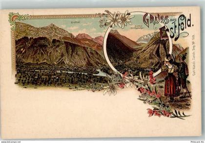 6472 Erstfeld Lithographie Gletscher Wanderer Edelweiss Verlag Künzli Nr... - 13616317