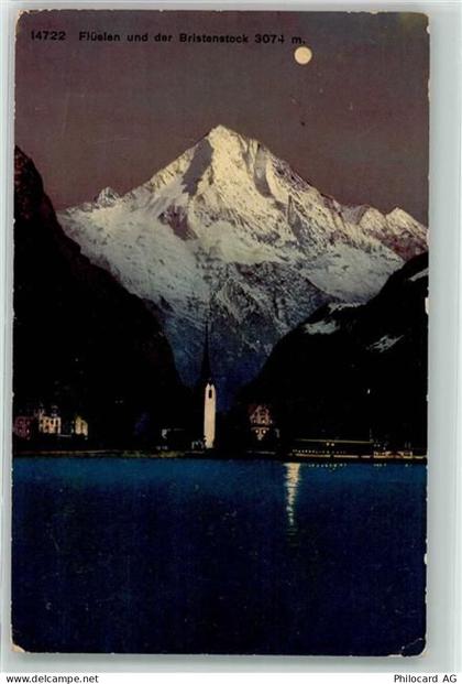 6454 Flüelen Mondschein Bristenstock - 39404415