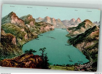 6454 Flüelen - Vogelschau Urnersee - 39979389