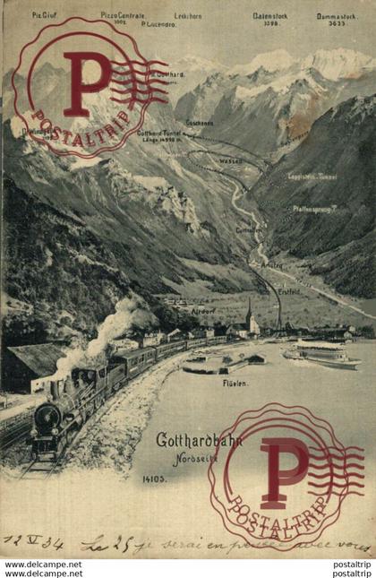 Gotthardbahn  UR URI  SUISSE   TREN CHEMIN DE FER RAILWAY