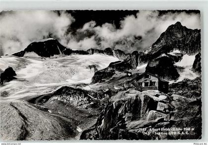 6491 Realp - Albert Heim Hütte mit Blick auf Galenstock und Gletscherhor... - 52172754