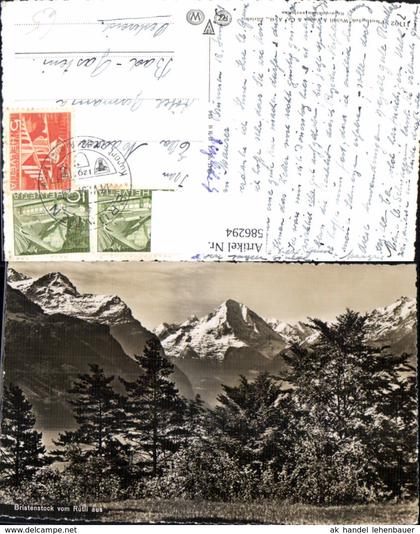 586294,Foto Ak Bristenstock v. Rütli aus Silenen Switzerland