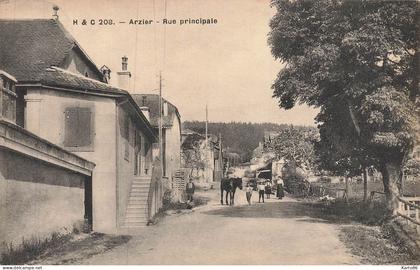 arzier le muids , vaud * rue principale du village * suisse schweiz