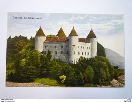 CHÂTEAU  de  CHAMPVENT  :  Carte couleur