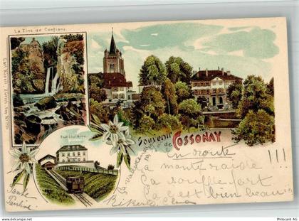 1304 Cossonay-Ville 1900 BOAKC Bergbahn Kirche - 13717328