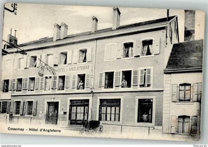 1304 Cossonay-Ville 1907 Foto AK Hotel d 'Ángleterre - 13306240