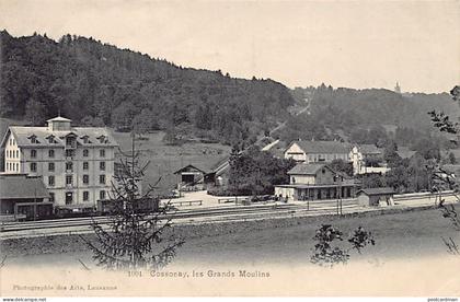 Suisse - COSSONAY (VD) Les Grands Moulins - Gare - Ed. Phot. Des Arts 1901