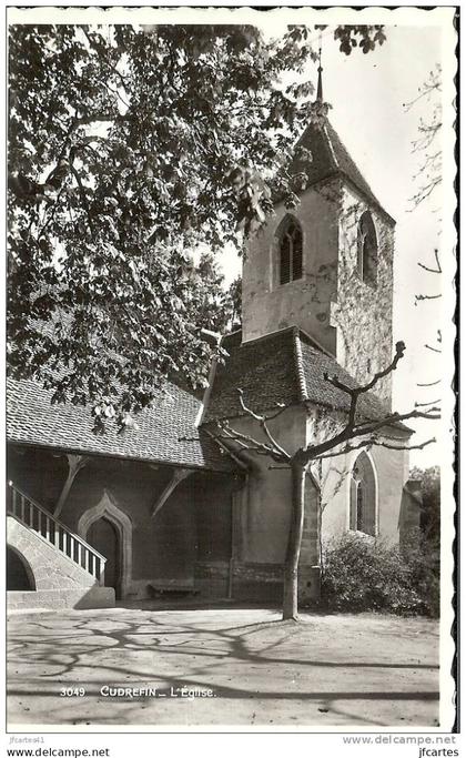 ETR - SUISSE - Cudrefin - L'Eglise - Semi moderne petit format