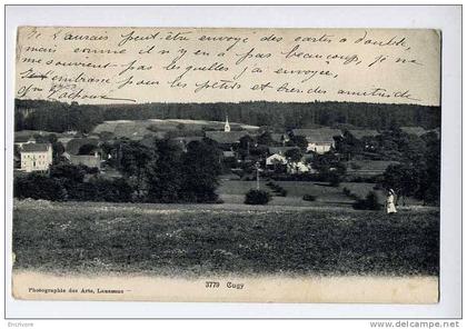 cpa CUGY vue generale fillette dans le pré - ph des arts 3779