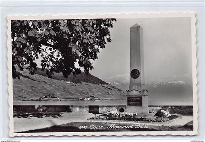 Suisse - Cully (VD) Monument Davel Edition Phot. Perrochet, Lausanne