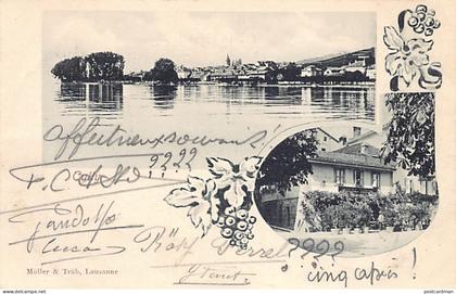 Suisse - CULLY (VD) Vue générale - Cafe Restaurant du Port Hunner (?) - Ed. Müller & Trüb