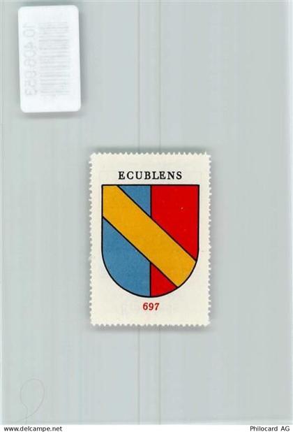 1024 Ecublens VD - Vignette Wappen Kaffee Hag 1920-1940 - 10406953