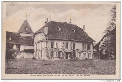 VD GOUMOENS Carte Circulée Asile de Vieillards du Gros du Vaud