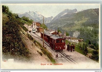 1882 Gryon - Gryon et les Diabierets Bahnhof Eisenbahn - 13903643