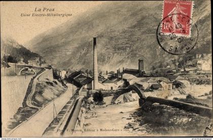 CPA La Praz Kanton Waadt, Usine Electro Métallurique