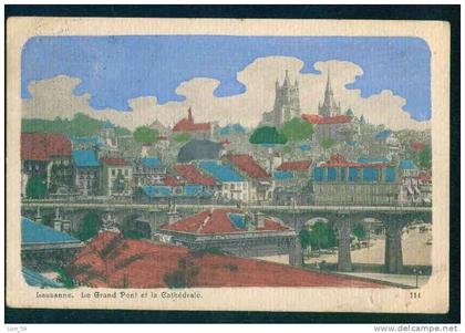 52212 / VD Vaud > Lausanne - LE GRAND PONT ET LA CATHEDRALE Suisse Switzerland 114 NAINE ROBERT & Co pc