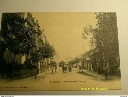 CPA   SUISSE   LAUZANNE BOULEVARD DE GRANCY