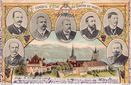 Suisse - LAUSANNE (VD) Conseil d'état du Canton de Vaud en 1903 - Ed. Dupertuis