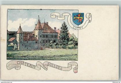 1095 Lutry Künstlerkarte Chateaux sign Reuter Serie 302 - 13173141