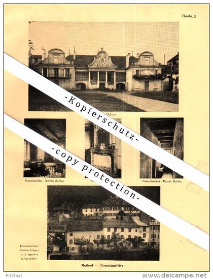 Photographien / Ansichten , 1933 , Mathod , Romainmotier , Prospekt , Architektur , Fotos !!!