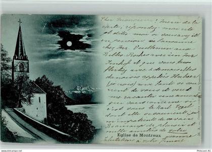 1820 Montreux Mondschein Eglise de Montreux - 10257773