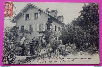 Cpa Nyon Les Plantaz Pension Capt Carte Postale Suisse Rare Canton Vaud Proche Signy Avenex Founex