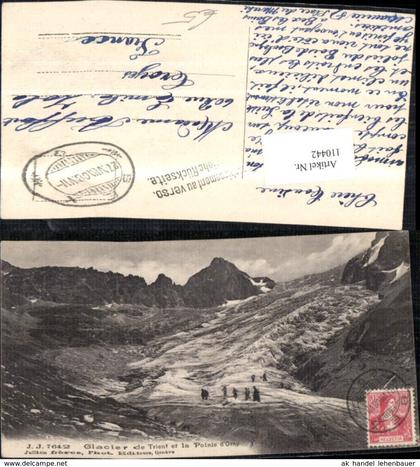 110442,Glacier de Trient et la Pointe d�Orny 1908 Kanton Waadt