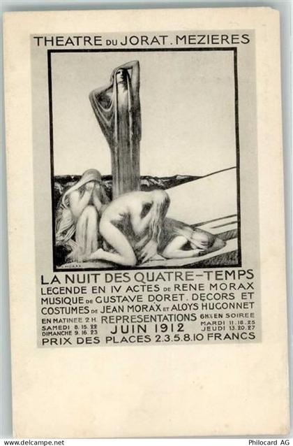 1083 Mézières VD 1912 Gebrauchsspuren Theater du Jorat Mezieres - 13267544