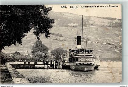 1096 Cully Treytorrens Lavaux - Landesteg mit Dampfschiff - 10643347