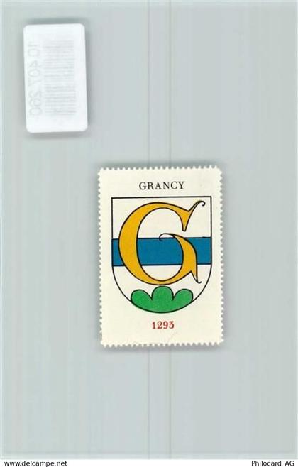 1117 Grancy St-Denis - Vignette Wappen Kaffee Hag 1920-1940 - 10407260