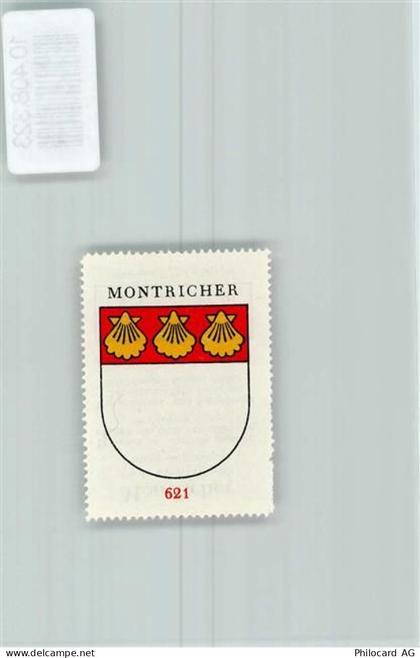 1147 Montricher - Vignette Wappen Kaffee Hag ca 1920-1940 Jakobsmuscheln... - 10408323