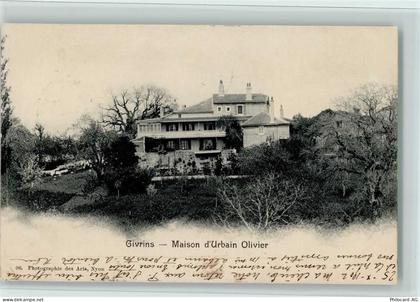 1271 Givrins - Maison d`Urbain Olivier, gute Erhaltung AK - 13070721