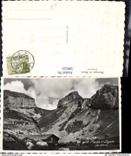 586525,Foto Ak Leysin Mayen sur Leysin Montagne de Mayen Restaurant Switzerland