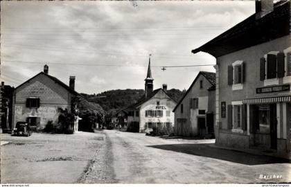 CPA Bercher Kanton Waadt, Straßenansicht, Hotel