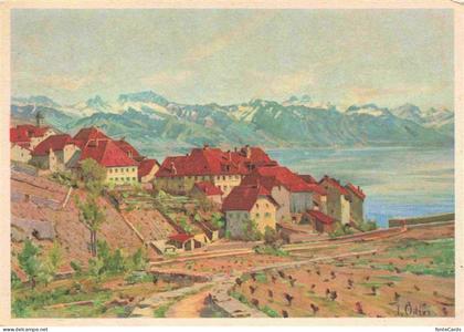 Rivaz VD Panorama Pro Infirmis Kuenstlerkarte Jacques Odier