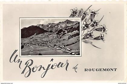 Suisse - ROUGEMONT (VD) Un bonjour de... - Ed. Perrochet 12984