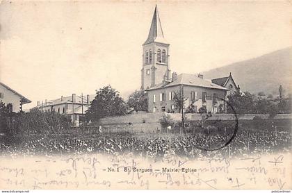 Suisse - SAINT CERGUE (VD) Mairie - Église - Ed. H. Baudet 1