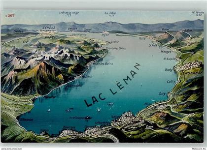 1800 Vevey - Genfersee Vogelschau - 39373527