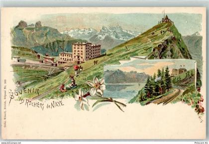 1820 Veytaux Lithographie Rochers de Naye Gebr. Künzli Dep. Nr. 36 - 13256431