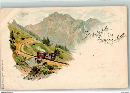 1820 Veytaux Lithographie Rochers de Naye Zahnradbahn Künzli freres Züri... - 13271467