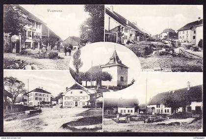 1921 gelaufene AK: 5 bildrig. Aus Vuarrens nach Burgdorf. Minim fleckig