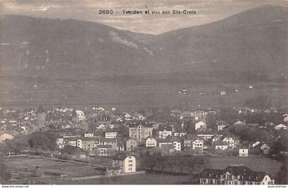 Suisse - YVERDON (VD) Vue sur Sainte-Croix - Ed. C.P.N. 2680