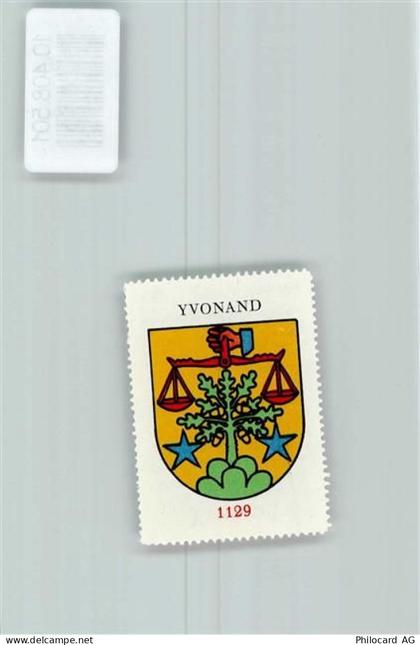 1462 Yvonand - Vignette Wappen Kaffee Hag ca 1920-1940 Waage - 10408501