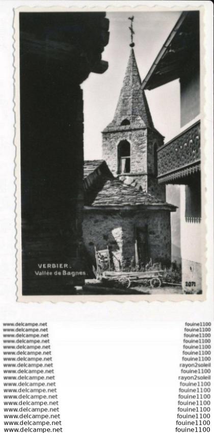 carte  de verbier  vallée de bagnes    ( format C.P.A ) ( recto verso )