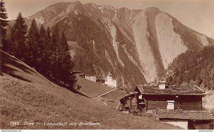 Schweiz - BINN (VS) Landschaft mit Breithorn - Verlag C.P.N. 7942
