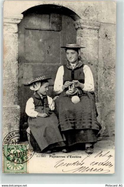 1983 Evolène 1905 - Paysannes Stricken - 39404489