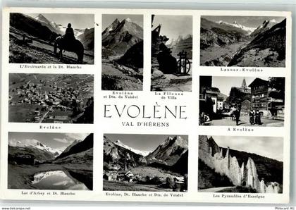 1983 Evolène Foto AK Pyramiden Lac d'Arbey Launaz Foto Gyger - 39701981