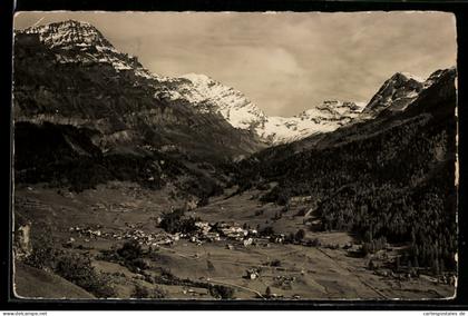 AK Leukerbad, Panorama, Rinderhorn-Balmhorn-Ferden, Rothorn-Majinghorn