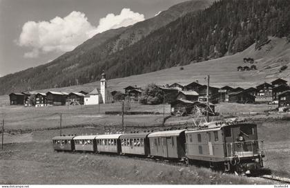CPSM-SUISSE-SWITZERLAND-GLURINGEN an der Furkabahn im Goms